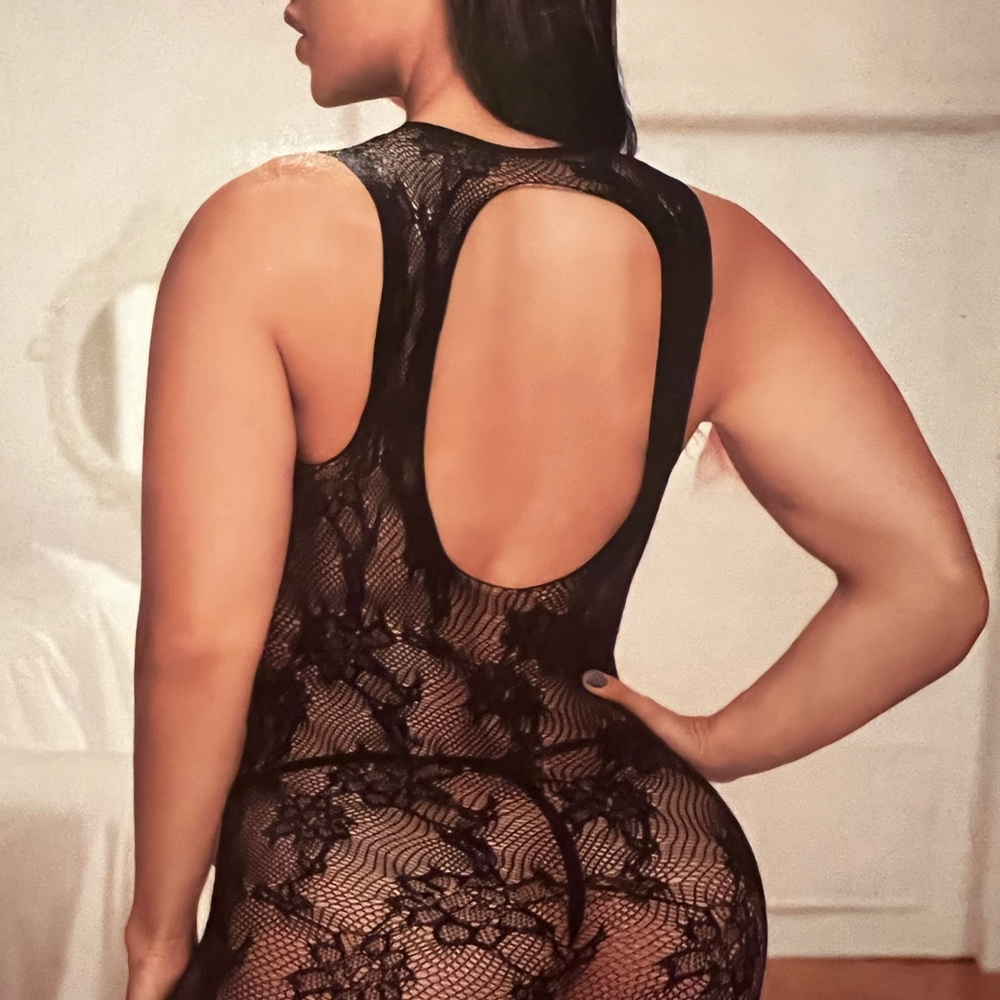 Plus Size Floral Lingerie